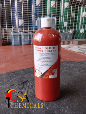 20 x 1L OSA Liquid Floor Polish (Red, Black, Green, White (Clear Coat))